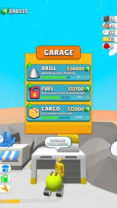 Minerals Digger سکرین شاٹس