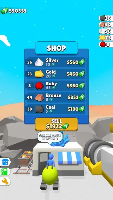 Minerals Digger سکرین شاٹس