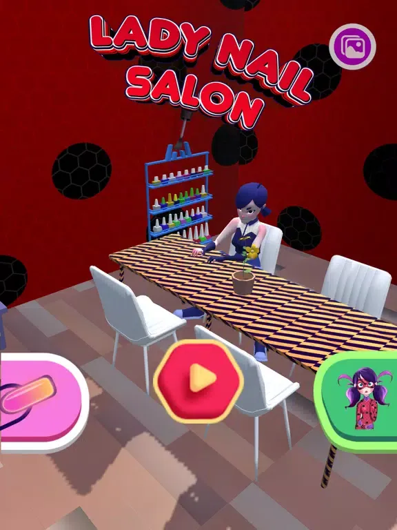 Capturas de tela do Fashion Ladybug Nail Salon 3D iPad 