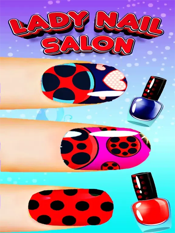 Capturas de tela do Fashion Ladybug Nail Salon 3D iPad 