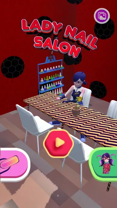Capturas de tela do Fashion Ladybug Nail Salon 3D