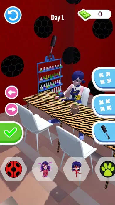 Capturas de tela do Fashion Ladybug Nail Salon 3D
