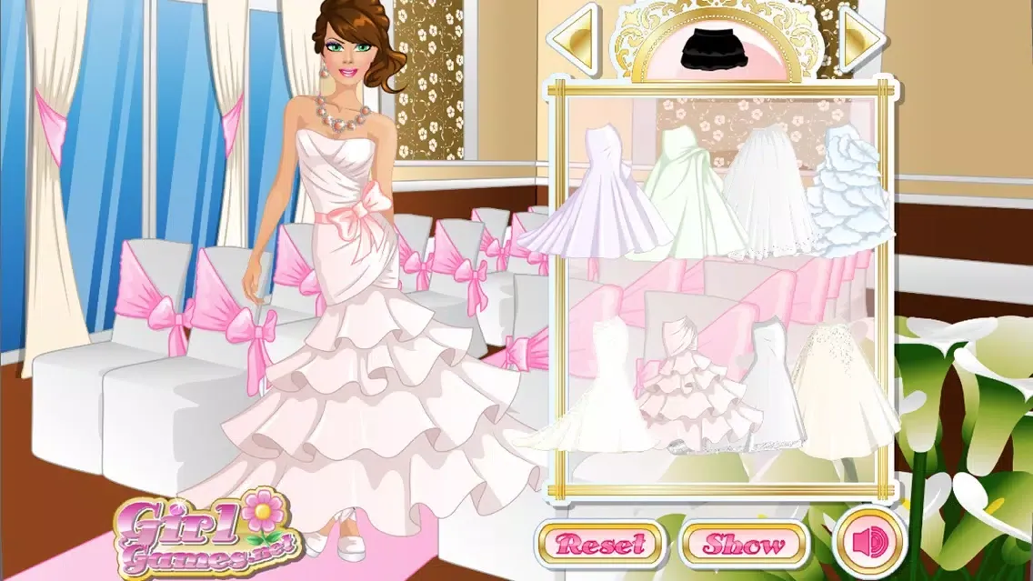 Capturas de tela do Wedding Girl Dress Up