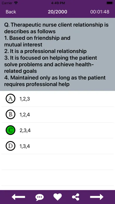 Fundamentals of Nursing Mock Screenshots
