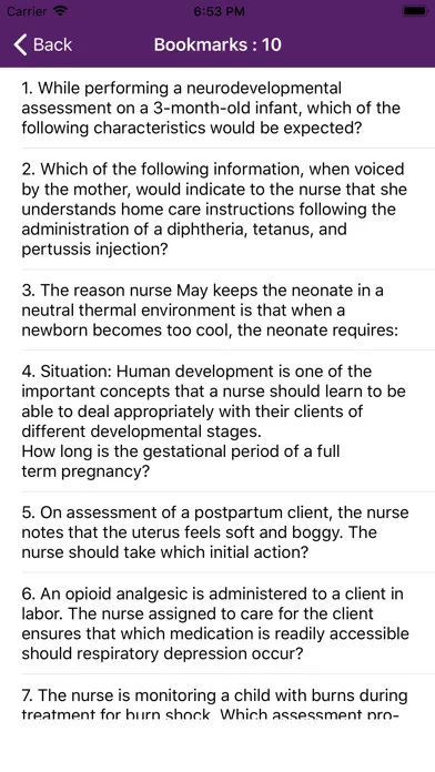Pediatric Nursing Mock Test স্ক্রিনশট