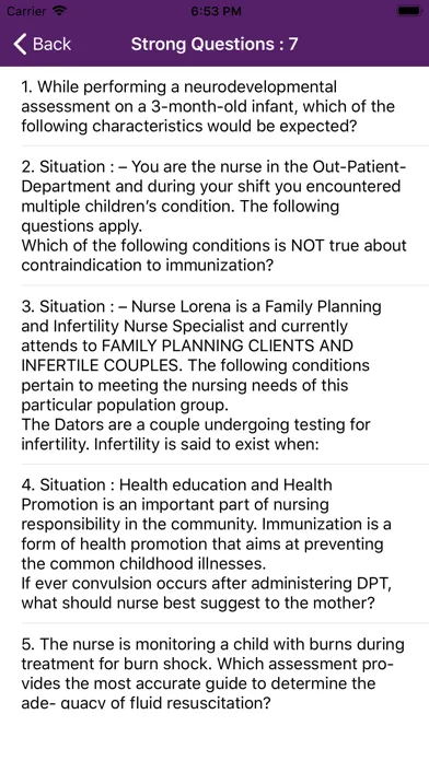 Pediatric Nursing Mock Test স্ক্রিনশট