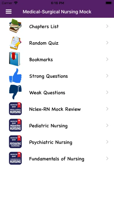 Capturas de pantalla de Medical Surgical Nursing Mock