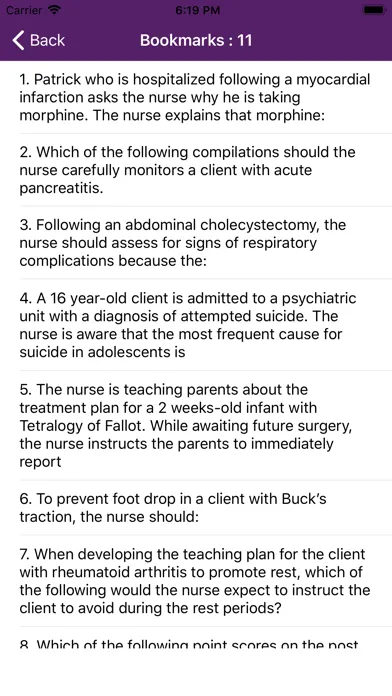 Capturas de pantalla de Medical Surgical Nursing Mock