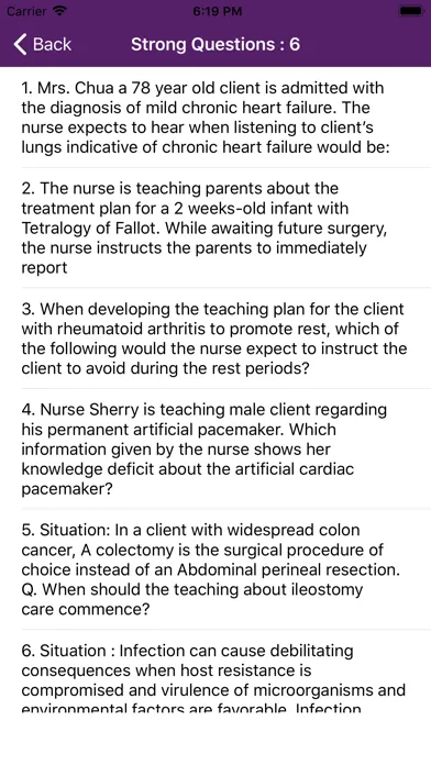 Capturas de pantalla de Medical Surgical Nursing Mock