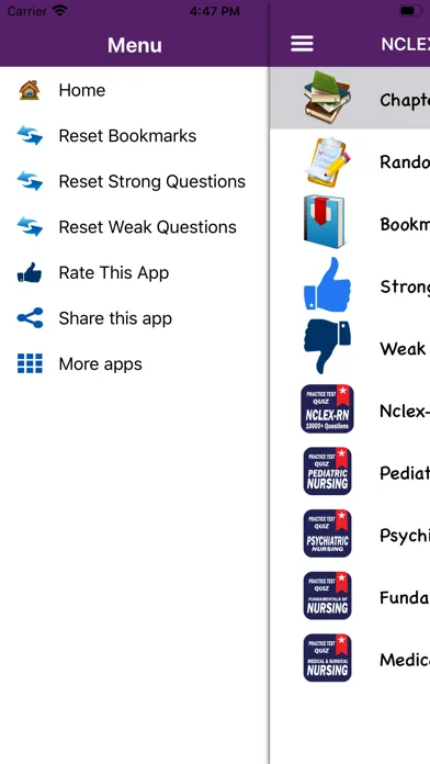 Capturas de pantalla de NCLEX PN Practice Tests