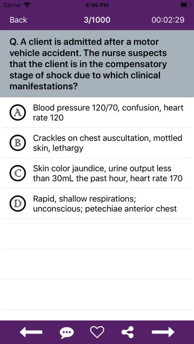 Capturas de pantalla de NCLEX PN Practice Tests
