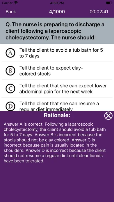 Capturas de pantalla de NCLEX PN Practice Tests
