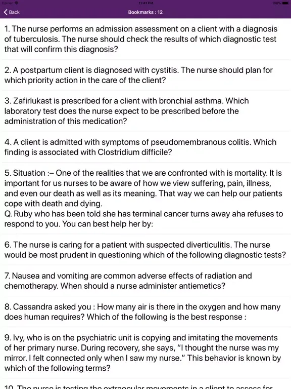 Captures d'écran de Nclex-RN Mock 10000+ Questions iPad 