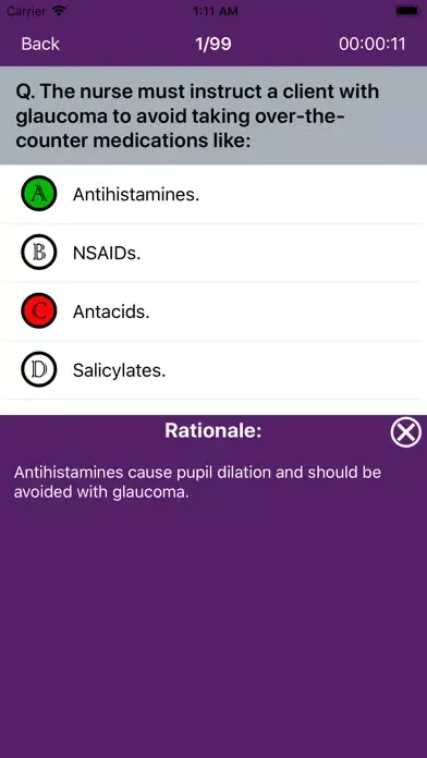 Captures d'écran de Nclex-RN Mock 10000+ Questions