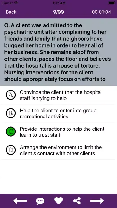 Captures d'écran de Nclex-RN Mock 10000+ Questions