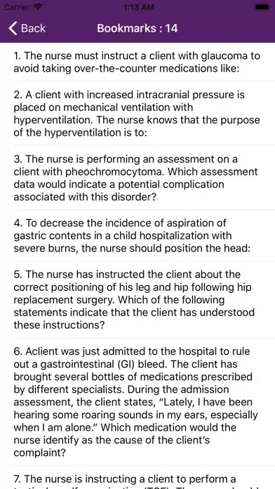 Captures d'écran de Nclex-RN Mock 10000+ Questions
