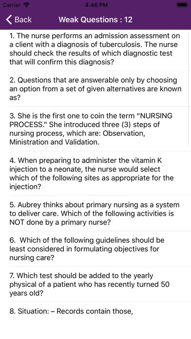 Screenshot di Nclex-RN Mock 10000 Questions