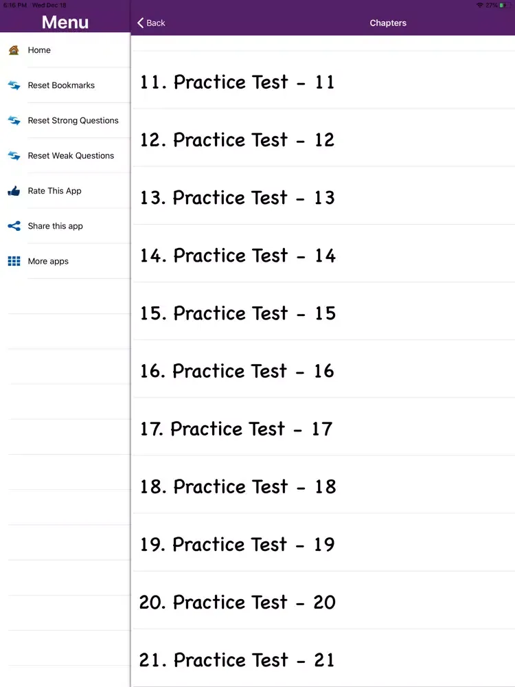 Pediatric Nursing Exam Prep iPad  Screenshots