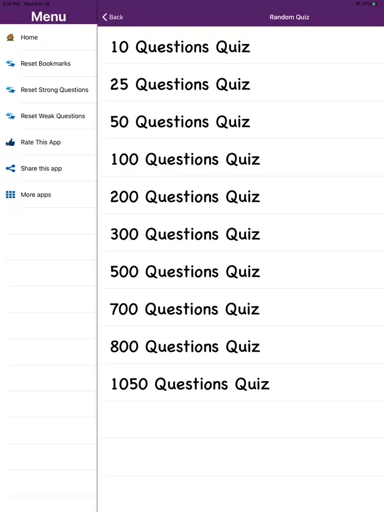 Pediatric Nursing Exam Prep iPad  Screenshots