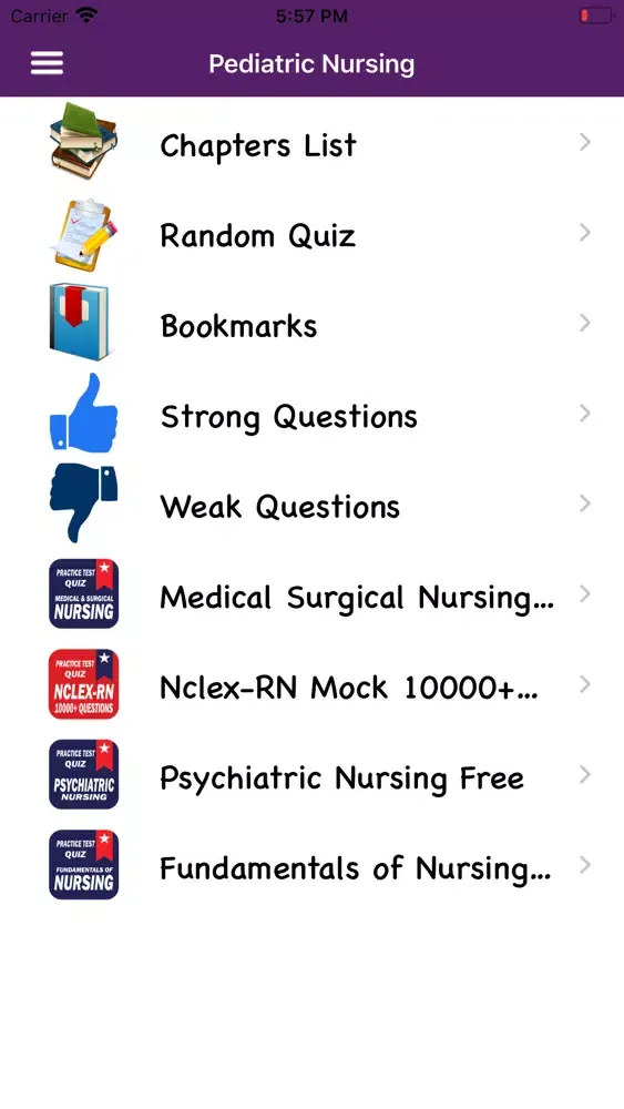 Pediatric Nursing Exam Prep Screenshots