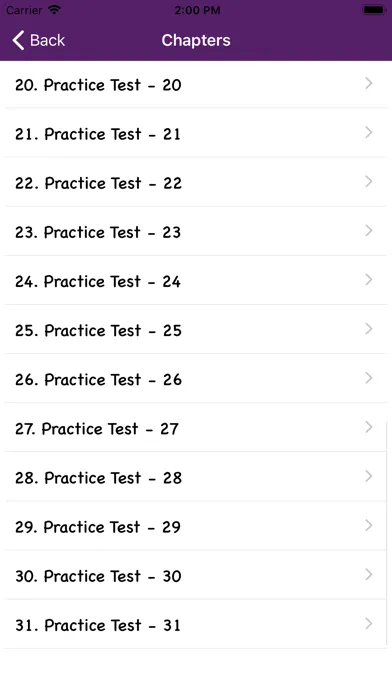 Capturas de tela do Prometric Exam Mock Tests