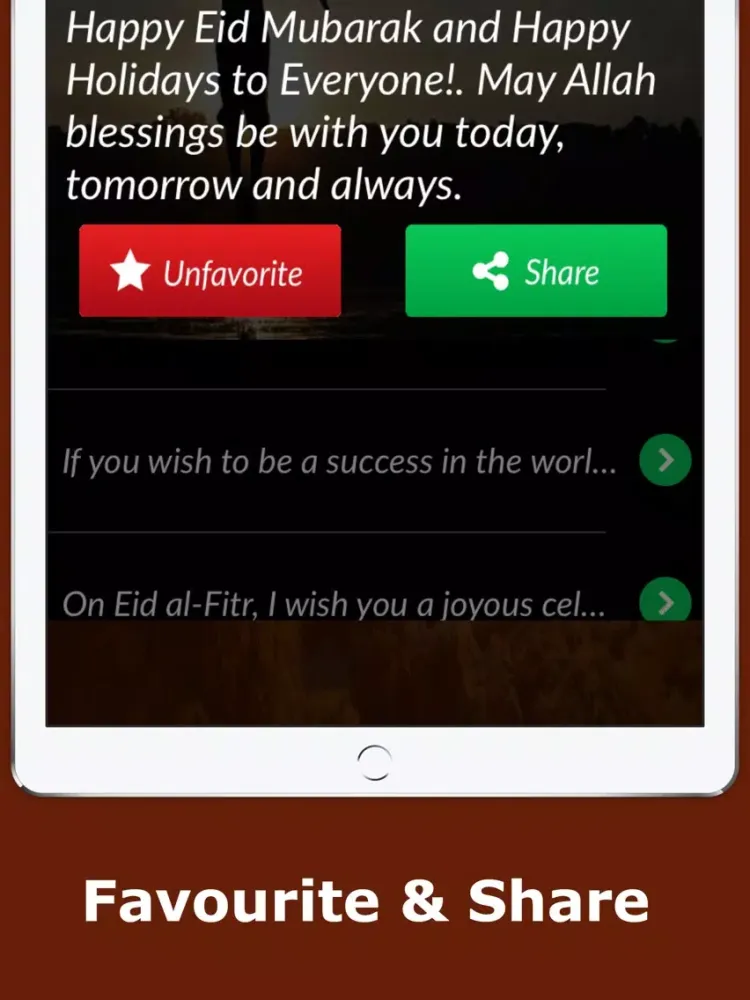 Capturas de tela do Eid Mubarak - Greet Everyone iPad 
