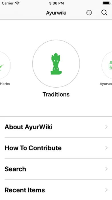 Zrzuty ekranu Ayurwiki