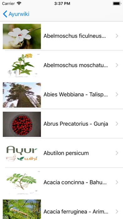 Zrzuty ekranu Ayurwiki