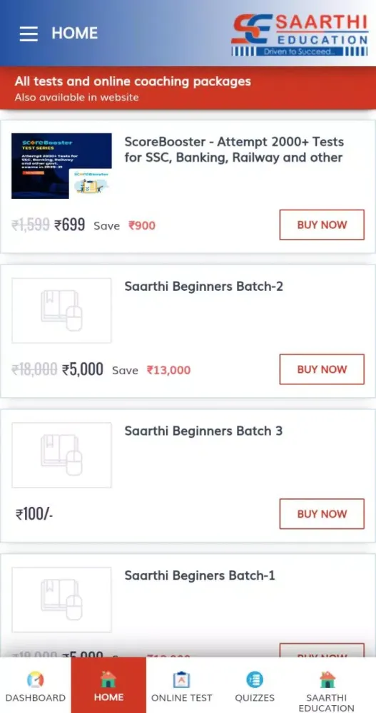Скриншоты Saarthi Education