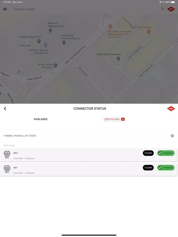 Chargengo iPad 应用截图