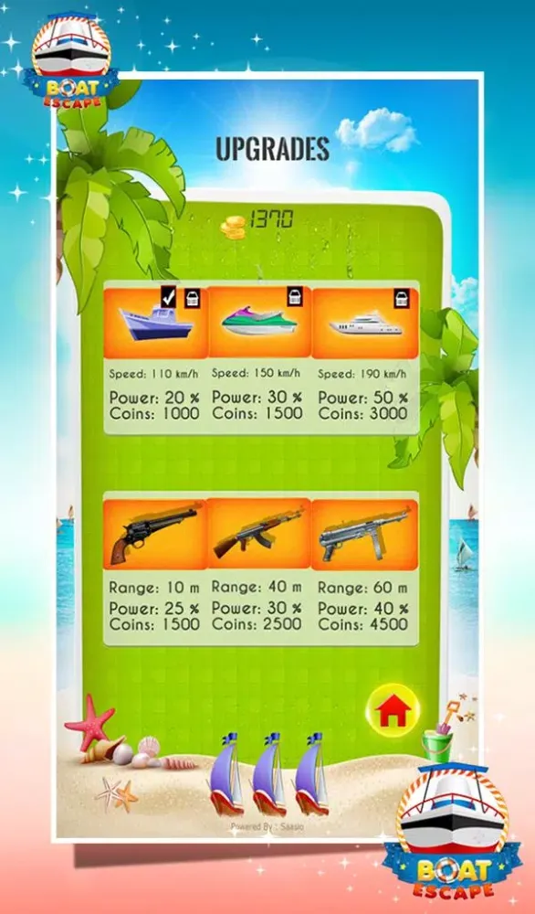 Capturas de tela do Boat Escape