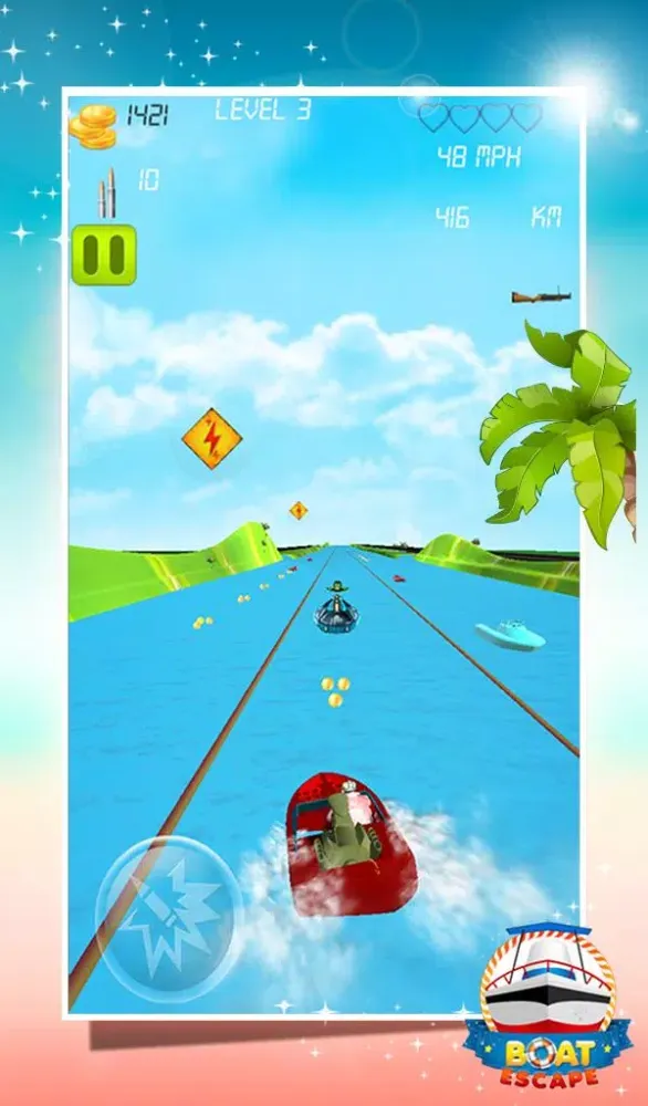 Capturas de tela do Boat Escape
