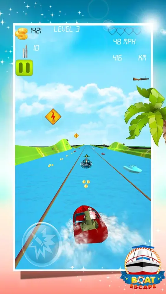 Capturas de tela do Boat Escape