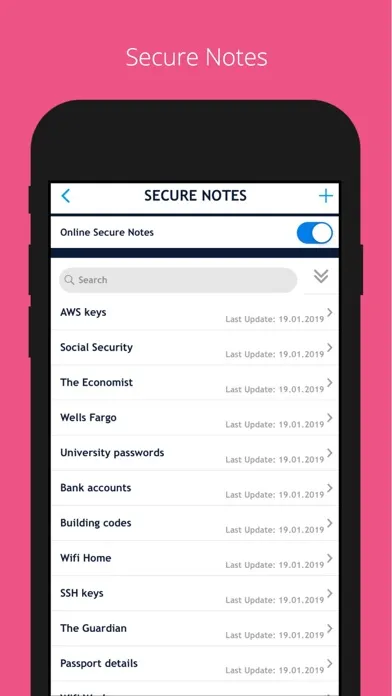 Captures d'écran de Authenticator Password Manager