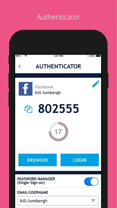 Captures d'écran de Authenticator Password Manager