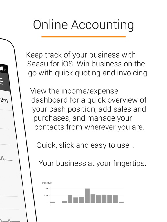 Saasu Online Accounting iPad  স্ক্রিনশট