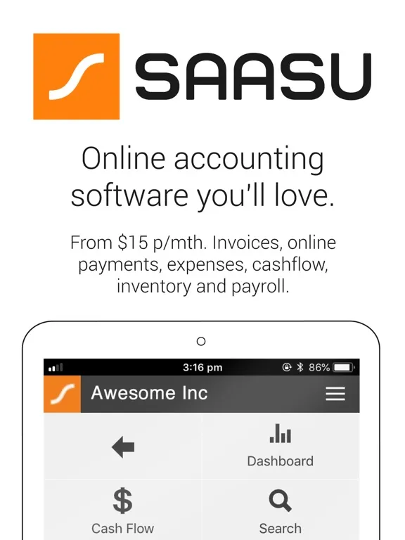 Saasu Online Accounting iPad 应用截图