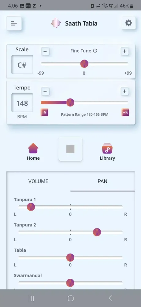 Tangkapan layar Saath Studio Tabla