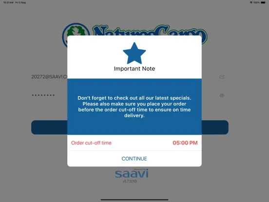 Natures Cargo Customer Orders iPad  Screenshots