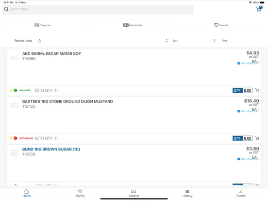Natures Cargo Customer Orders iPad  Screenshots