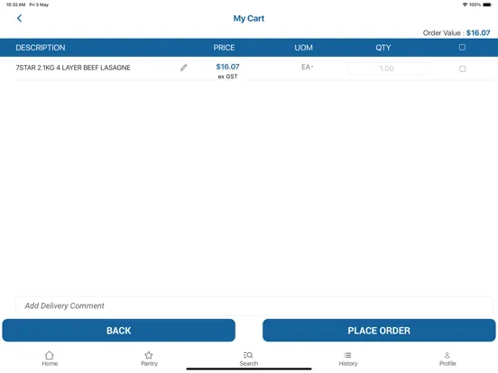 Natures Cargo Customer Orders iPad  Screenshots