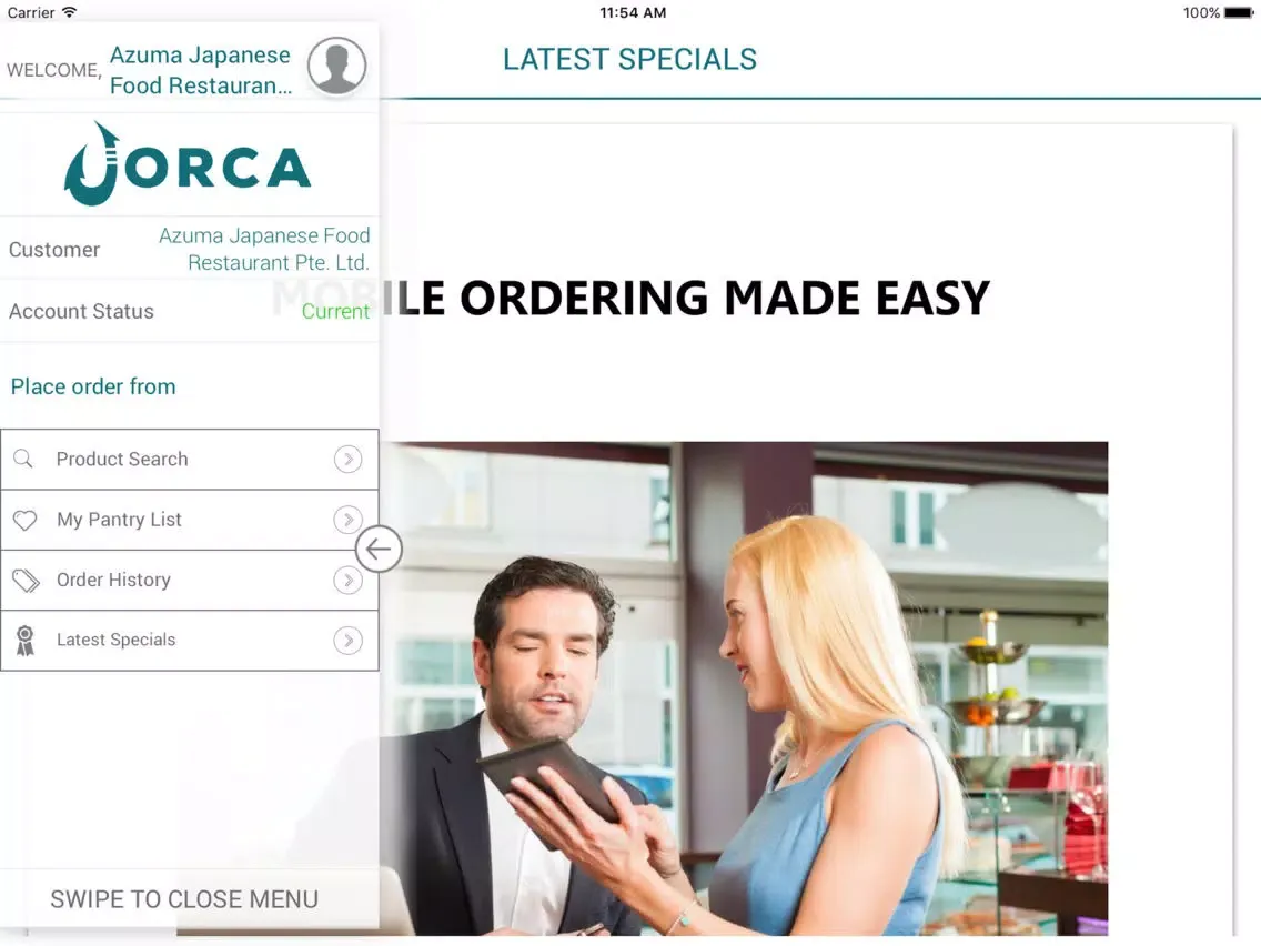 Orca Seafood iPad  سکرین شاٹس