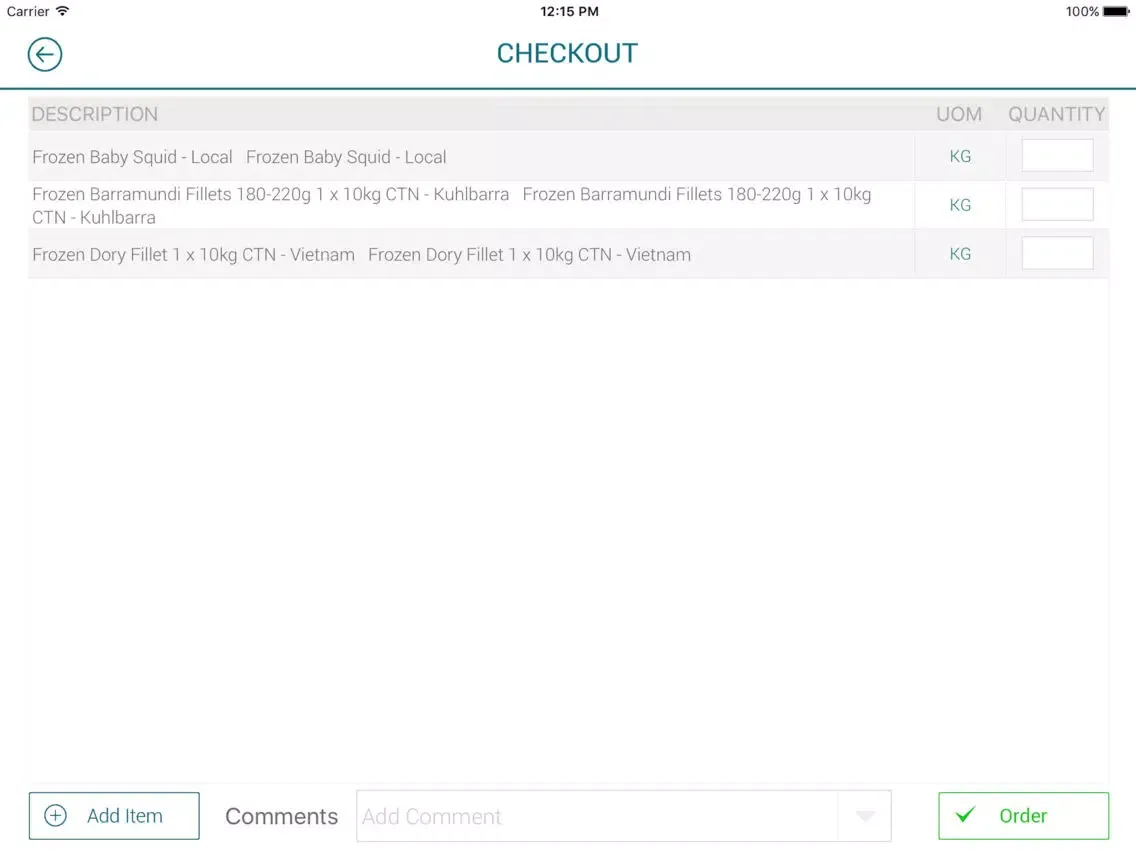 Orca Seafood iPad  سکرین شاٹس