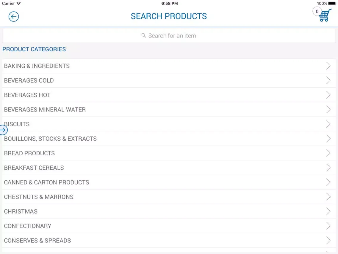 Zrzuty ekranu PENTA FOODS iPad 
