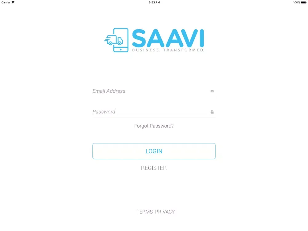 Tangkapan layar Saavi 5.2 iPad 