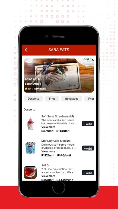 Tangkapan layar Saba Eats