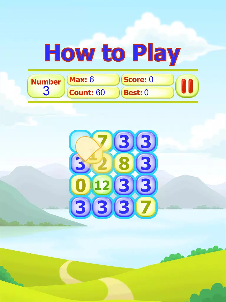 Tangkapan layar Math 1234 iPad 
