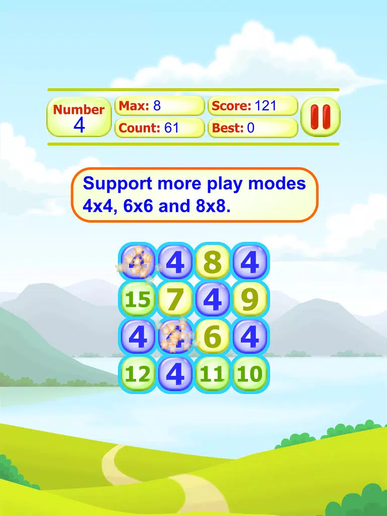 Tangkapan layar Math 1234 iPad 