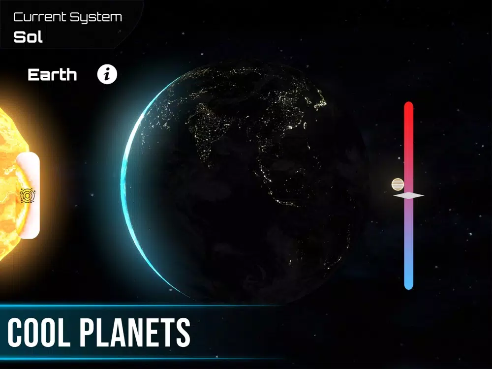 ภาพหน้าจอของ Universe Simulator 3D Solar iPad 