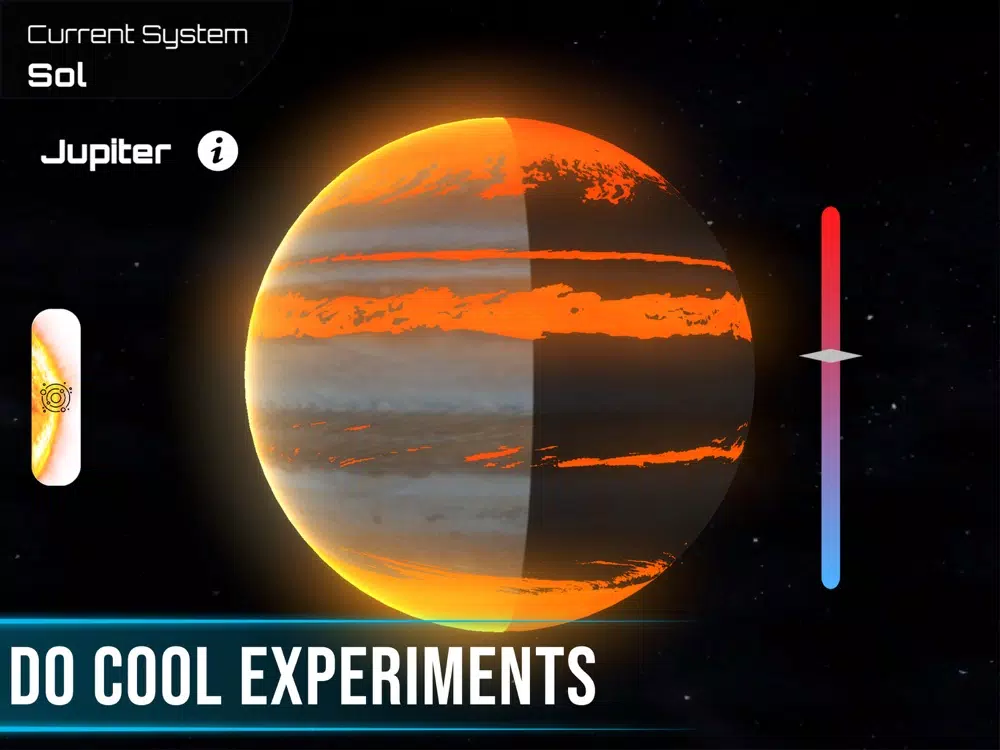 ภาพหน้าจอของ Universe Simulator 3D Solar iPad 